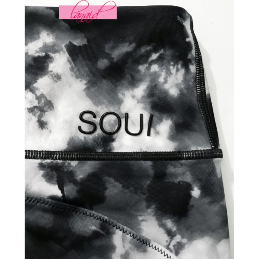 Soulcycle Tie-Dye Contour Stitch Tights Skinny Run - Picture 9 of 11